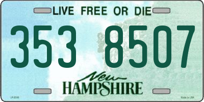 NH license plate 3538507