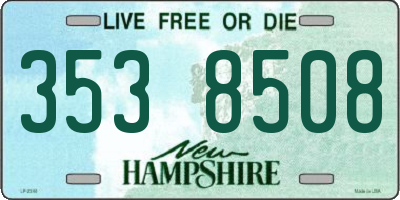 NH license plate 3538508