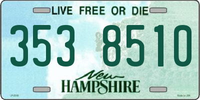 NH license plate 3538510