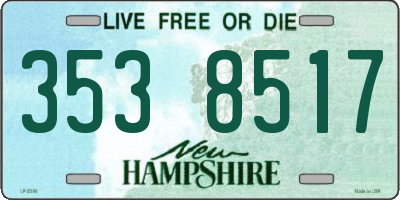 NH license plate 3538517