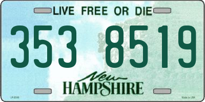NH license plate 3538519