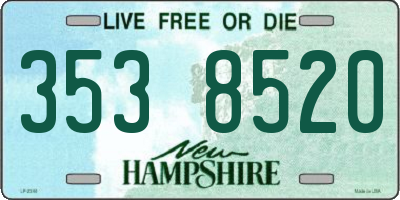 NH license plate 3538520