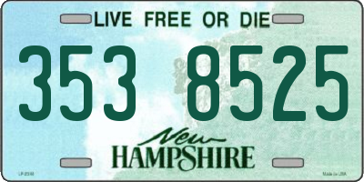 NH license plate 3538525