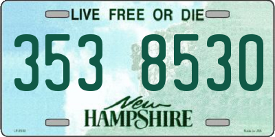 NH license plate 3538530