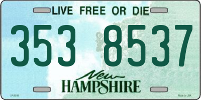 NH license plate 3538537