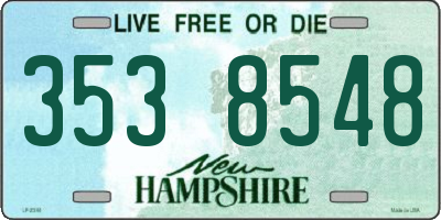 NH license plate 3538548