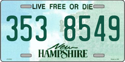 NH license plate 3538549