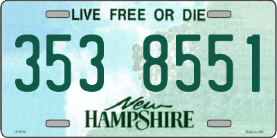 NH license plate 3538551