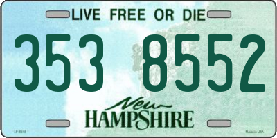 NH license plate 3538552