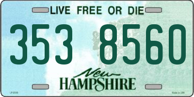 NH license plate 3538560