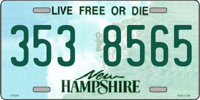 NH license plate 3538565