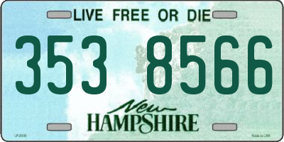 NH license plate 3538566