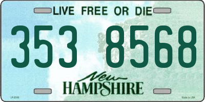 NH license plate 3538568