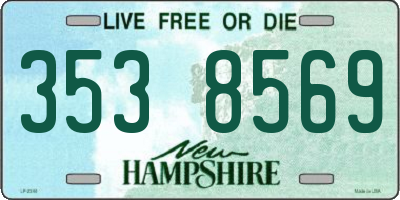 NH license plate 3538569
