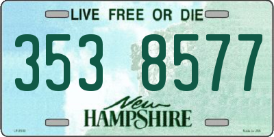 NH license plate 3538577