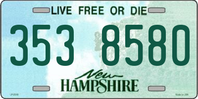 NH license plate 3538580