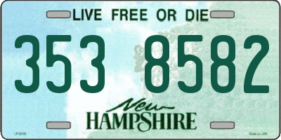 NH license plate 3538582