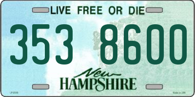 NH license plate 3538600