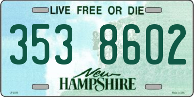 NH license plate 3538602
