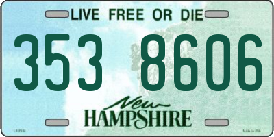 NH license plate 3538606