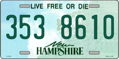 NH license plate 3538610