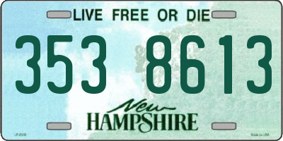 NH license plate 3538613