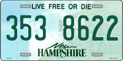 NH license plate 3538622