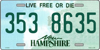 NH license plate 3538635