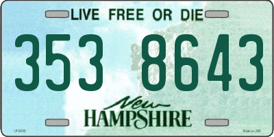 NH license plate 3538643