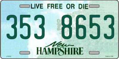NH license plate 3538653
