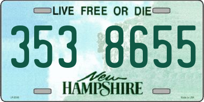 NH license plate 3538655