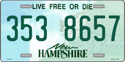 NH license plate 3538657