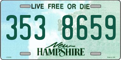NH license plate 3538659
