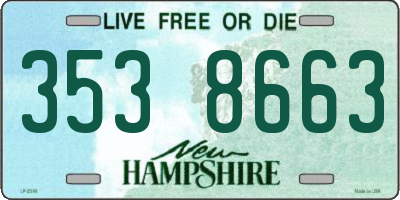 NH license plate 3538663