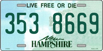 NH license plate 3538669
