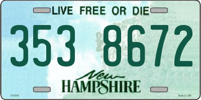 NH license plate 3538672
