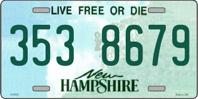 NH license plate 3538679