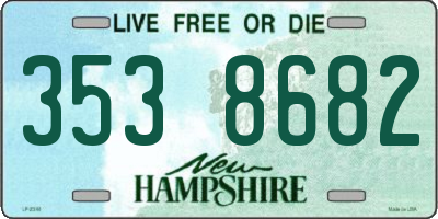 NH license plate 3538682