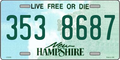 NH license plate 3538687