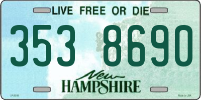 NH license plate 3538690