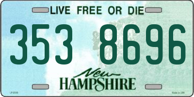 NH license plate 3538696