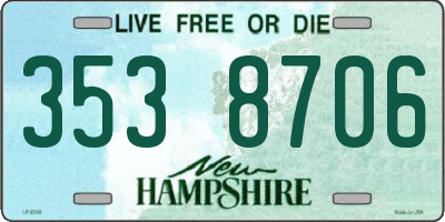 NH license plate 3538706