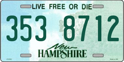 NH license plate 3538712
