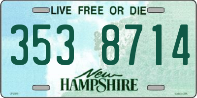 NH license plate 3538714