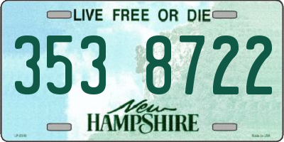 NH license plate 3538722