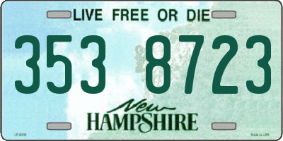 NH license plate 3538723