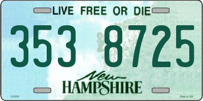 NH license plate 3538725
