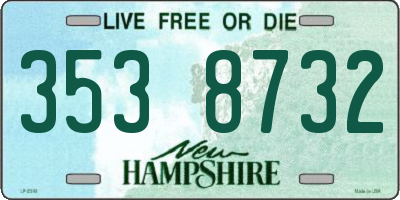 NH license plate 3538732