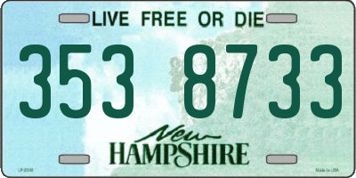 NH license plate 3538733