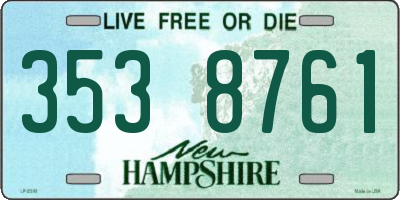 NH license plate 3538761